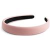 SXQLYH Cerchietto per capelli in tessuto imbottito, larghezza 2,2 cm, fascia imbottita, per donne e ragazze (rosa)