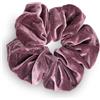 SXQLYH Elastico per capelli Scrunchie in velluto elasticizzato, grande elastico per capelli, spesso, morbido, comodo, per coda di cavallo, per capelli lunghi e spessi (viola)