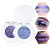 Prreal 2 ombretti con glitter camaleonte - evidenziatore multicromo, palette metallizzata altamente pigmentata, lunga durata, regalo per il trucco (03 + 06)