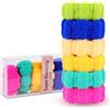 SXQLYH 6 pezzi Grande Fermacoda per Capelli Senza Cucitura Cotone Stretch Elastici di Pettinatura a Coda di Cavallo per Capelli Spessi Pesanti Lunghi e Ricci, nessuna piega, nessuna rottura