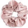 SXQLYH Elastico per capelli Scrunchie in raso da donna, elastico per capelli tridimensionale, morbido ed elastico, per coda di cavallo, per donne e capelli lunghi spessi (rosa)