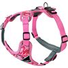 Hunter Imbracatura DIVO mimetica colore rosa, ergonomica, regolabile in 5 posizioni, con fibbie in alluminio, imbottitura traspirante, 3M Scotchlite riflettente, taglia: S