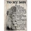 Flechazo Placche per figlio decorazione regalo My Son Never Forget I Love You Be Love from Mom metallo latta Sign 20,3 x 30,5 cm