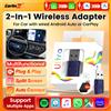 CarlinKit 5.0 Mini Ultra 2/3 Adattatore Wireless Smart Box per Android Auto e CarPlay, Connessione WiFi BLE Automatica, Aggiornamento Online