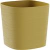 Vaso da tavolo CAPRI 24X24 H21 con riserva d'acqua - TERA, OCHRE