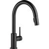 Delta Faucet 9159-bl-dst Trinsic Single Handle pull-down, stile contemporaneo, colore: Nero opaco