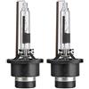 Aramox Faro allo xeno D2R, lampadine di ricambio per fari allo xeno per auto 6000K 35W (2 pezzi)