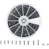 Uadme Bulloni e Dadi, 600 Pezzi 12 Tipi Micro Viti e Dadi Assortite M1 M1.2 M1.4 M1.6, Viti e Bulloni Assortiti in Acciaio Inox per Orologi Bicchieri