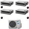 Daikin - Climatizzatore canalizzabile Daikin Mini Sky quadri split 9000+9000+9000+12000 Btu Inverter R32 A+++ 4MXM68A