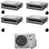 Daikin - Climatizzatore canalizzabile Daikin Mini Sky quadri split 9000+9000+12000+18000 Btu Inverter R32 A+++ 4MXM80A