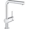 GROHE MISCELATORE LAVELLO GROHE MINTA 30274000 CON DOCCETTA ESTRAIBILE A 2 GETTI CROMATO
