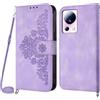 NETANY Cover per Xiaomi Mi 13 Lite con Cordino, Flip Portafoglio Custodia in Pelle, [2 Porta Carte][Chiusura Magnetica],Custodia Libro Antiurto Cover con Laccio per Xiaomi Mi 13 Lite (Viola)