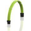 LINKUP - AVA 30cm PCI-e 8 (6+2) pin GPU Cavo di Prolunga per PC Personalizzato con Guaina Intrecciata per Alimentatore PSU con Pettini┃Design Robusto e Rigido┃Confezione Singola┃300mm - Verde