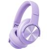 Picun B8 - Cuffie wireless Bluetooth, 120H, con modalità musica 3EQ, chiamate in vivavoce, bassi profondi, per viaggi, casa, ufficio, cellulare, PC (viola)