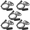 HYSHIKRA Auricolare con Microfono Auricolare multipin Compatibile con Motorola DP3400 DP4400 DP4800 DGP4150 XiR-P8200 Xpr-6300 Radio bidirezionale (Forma D, 5)