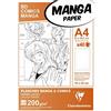 Clairefontaine 94045C Cartellina Carta Manga, A4, 40 Fogli, Bianco