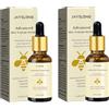 Elitecran 2 Pezzi Essenza di Veleno D'api, Siero Idratante e Nutriente Anti-Invecchiamento, Antirughe Bee Venom Serum Siero Viso Antietà Al Miele per Tutti Tipi di Pelle