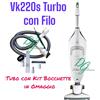 VORWERK FOLLETTO Vk220s - ULTIMO MODELLO CON CAVO - GARANZIA SACCHETTI PROFUMI