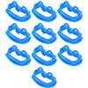 NNOVAT Blu 10 Pezzo Serie Divaricatore Dentale In Silicone Morbido Intra- Labbro Divaricatore Guancia ApriBocca Elementare Ortodonzia Dentale