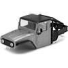 INJORA IR40 Carrozzeria del Camion con Gabbia Tubolare per Upgrade TRX4M Defender Bronco 1/18 RC Crawler,Grigio