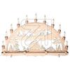 OriginalErzgebirge LB1355 Arco Luminoso, Legno, a Colori, Grande