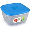 GIO'STYLE Contenitore Ermetico per Alimenti - 2L - Made in Italy - Quadrato - Adatto a Frigorifero, Freezer, Microonde - Linea Ermetici