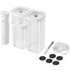 ZWILLING FRESH & SAVE CUBE Set di avviamento per sottovuoto, taglia S, set di conservazione sottovuoto da 6 pezzi che include 3x contenitori CUBE S, pompa a vuoto, misurino, etichette NFC