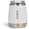 IGLOO Wine Bicchiere da Vino - Bicchiere termico 280 ml in acciaio inox con coperchio, isolato per vino, ideale per viaggi, campeggio, picnic, senza BPA, elegante e resistente