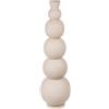Casablanca modernes Design Casablanca Vaso decorativo grande da pavimento moderno XXL in ferro - decorazione soggiorno vaso per erba della pampa fiori - colore beige - grigio altezza 112 cm