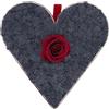 DIMOSA "Lavender Rose Passion" Cuore Decorativo in Muschio di Renna e Rose Stabilizzate | Fatto a Mano in Italia | Acciaio 200mm | Idea Regalo Romantica per Matrimonio, Anniversario e San Valentino