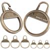1 one enjoy Tiralampo per Cerniera,Cerniera Lampo Linguette in Metallo per Riparazione Zip per Scarpe Bagagli valigie Borsa Giacca 6 pz (Bronzo)