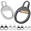 1 one enjoy Gancio Cerniera Chiusura Lampo di Ricambio in Metallo con Cerniera Maniglia ripara fissatore Cerniera Linguetta Riparazione per Scarpe Bagagli valigie Borsa Giacca 8 pz (Nero/Argento)