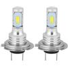 Fydun Lampadine LED H7 2 pezzi bianco DC 12V 24V 80W 6000K Lampada universale ad alta luminosità per la sostituzione dell'auto