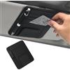 Azonelife Portaocchiali Auto Universale, Borsa Organizer Visiera Parasole in Pelle PU, multifunzionali Organizzatore Visiera Supporto Occhiali da Sole Auto per scheda Occhiali Carta Penna, Nero