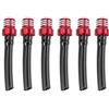 QWORK 6Pcs Valvola del tappo del gas per serbatoio del carburante del motociclo, tubo del tubo flessibile di sfiato per ATV Dirt Pit Bike Motorcycle, rosso