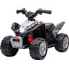 AIYAPLAY Mini Quad per Bambini 18-36 Mesi con Luci LED e Clacson in PP e Metallo