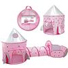 Benebomo Tenda da gioco con tunnel, tenda per bambini, 3 in 1, con tunnel e vasc