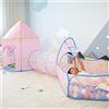 Benebomo Tenda da gioco con tunnel, tenda per bambini,tenda da gioco 3 in 1, tun