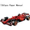 WSUEL Set Mattoncini Compatibili 42207 Technic Ferrari F1 SF-24 - 1361 Pezzi - No Box