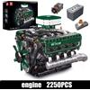 Mould King Kit Costruzioni Modello Carro Armato Mould King 10182 Motore V8 Technic MOC