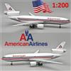 InFlight 200 InFlight 1/200 IF101AA0725P Douglas DC10-10 American Airlines, Polished, Ltd Ed.