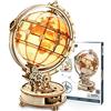 RoWood Puzzle 3D Modello in Legno per Adulti Globo Luminoso - Modellismo da Cost