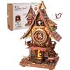 ROKR Puzzle 3D in Legno Orologio a cucù, Modellini da Costruire per Adulti, P...