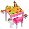 burgkidz Tavolo per Bambini con Sedia, Multifunzione 5 in 1 Tavolo Attivita con