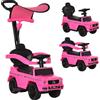 HOMCOM Macchina Giocattolo per Bambini con Tettuccio Mercedes-Benz G350 Rosa