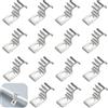 TenaLucy 50 Pezzi U-Fascette Stringitubo,Morsetto per Tubi Morsetti per Tubi Fissaggio per Tubi Collari per Tubi Fermacavi Ferma Cavi Foro Singolo,per Tubi del Gas Tubi Dell'acqua e Cavi (6MM)