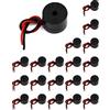 QWORK 20 Pezzi Cicalino Elettronico di Allarme, 3-12 V Buzzer Elettronico 85 dB, Continuo Suono, Lunghezza Cavo 50 mm