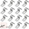 TenaLucy 50 Pezzi U-Fascette Stringitubo,Morsetto per Tubi Morsetti per Tubi Fissaggio per Tubi Collari per Tubi Fermacavi Ferma Cavi Foro Singolo,per Tubi del Gas Tubi Dell'acqua e Cavi (10MM)