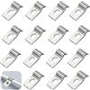 TenaLucy 50 Pezzi U-Fascette Stringitubo,Morsetto per Tubi Morsetti per Tubi Fissaggio per Tubi Collari per Tubi Fermacavi Ferma Cavi Foro Singolo,per Tubi del Gas Tubi Dell'acqua e Cavi (2MM)