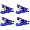 QWORK® Cesoie per tubi in gomma, pvc, plastica e nylon, per tubi in PE fino a 12mm, 4pcs, Blu